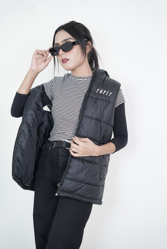 premium puffer jacket (sleeveless)